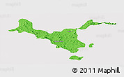 Political Panoramic Map of Kemashi, cropped outside