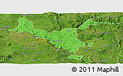 Political Panoramic Map of Kemashi, satellite outside