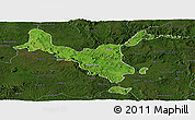 Satellite Panoramic Map of Kemashi, darken