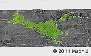 Satellite Panoramic Map of Kemashi, desaturated