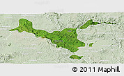 Satellite Panoramic Map of Kemashi, lighten