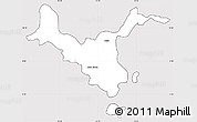 Silver Style Simple Map of Kemashi, cropped outside