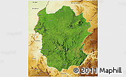 Satellite 3D Map of Metekel, physical outside