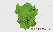 Satellite 3D Map of Metekel, single color outside