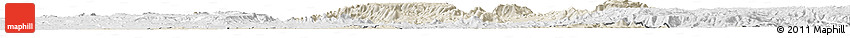 Shaded Relief Horizon Map of Metekel, lighten, desaturated