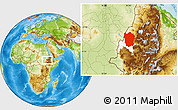 Physical Location Map of Metekel, highlighted parent region