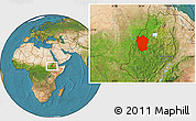 Satellite Location Map of Metekel