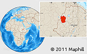 Shaded Relief Location Map of Metekel