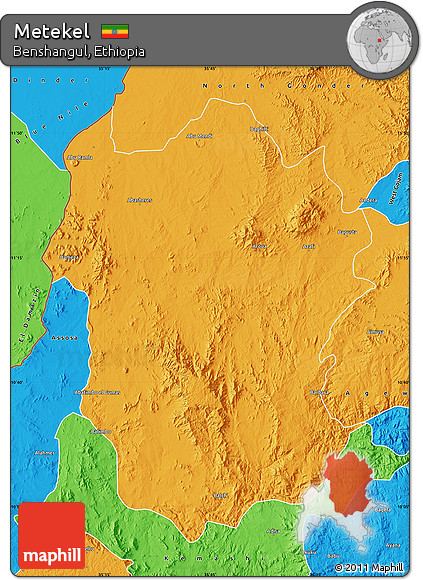 Political Map of Metekel