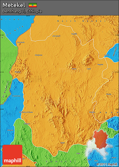 Political Map of Metekel