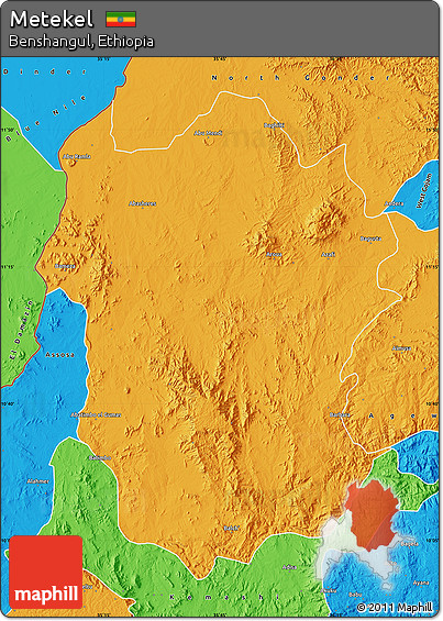 Political Map of Metekel