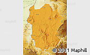 Political Map of Metekel, physical outside