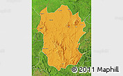 Political Map of Metekel, satellite outside