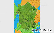 Satellite Map of Metekel, political outside