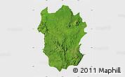 Satellite Map of Metekel, single color outside