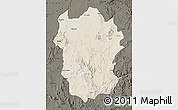 Shaded Relief Map of Metekel, darken