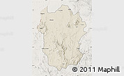 Shaded Relief Map of Metekel, lighten