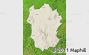 Shaded Relief Map of Metekel, satellite outside