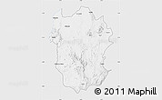 Silver Style Map of Metekel, single color outside
