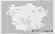 Gray Panoramic Map of Metekel, single color outside