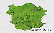 Satellite Panoramic Map of Metekel, cropped outside