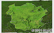 Satellite Panoramic Map of Metekel, darken