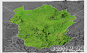 Satellite Panoramic Map of Metekel, desaturated