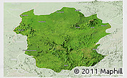 Satellite Panoramic Map of Metekel, lighten