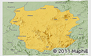 Savanna Style Panoramic Map of Metekel