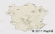 Shaded Relief Panoramic Map of Metekel, cropped outside