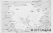 Silver Style Panoramic Map of Metekel