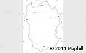 Blank Simple Map of Metekel, cropped outside