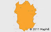 Political Simple Map of Metekel, cropped outside