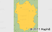 Savanna Style Simple Map of Metekel