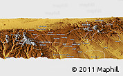 Physical Panoramic Map of Dire Dawa