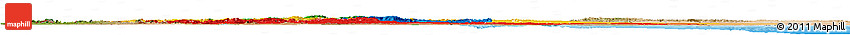 Flag Horizon Map of Ethiopia, satellite outside, bathymetry sea