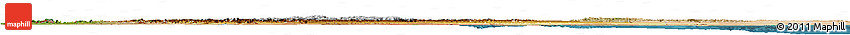 Physical Horizon Map of Ethiopia, satellite outside