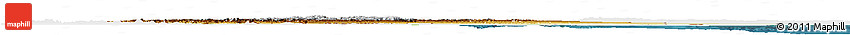 Physical Horizon Map of Ethiopia, single color outside, satellite sea