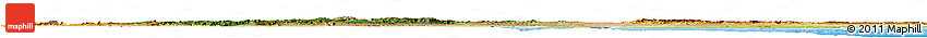 Satellite Horizon Map of Ethiopia, physical outside
