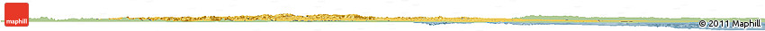 Savanna Style Horizon Map of Ethiopia, single color outside
