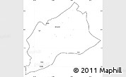Blank Simple Map of Arsi, cropped outside