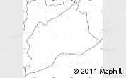 Blank Simple Map of Arsi, no labels