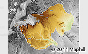 Physical Map of Bale, desaturated