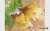 Physical Map of Bale, satellite outside