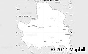 Silver Style Simple Map of West Shewa