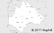 Silver Style Simple Map of West Wellega