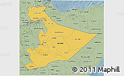 Savanna Style 3D Map of Somali