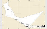 Classic Style Simple Map of Gode, single color outside