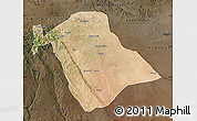 Satellite Map of Jijiga, darken