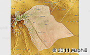 Satellite Map of Jijiga, physical outside